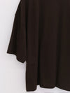 BASERANGE France organic cotton loose round neck short-sleeved T-shirt BAS-TOPI-RC-SU25-FOVEA